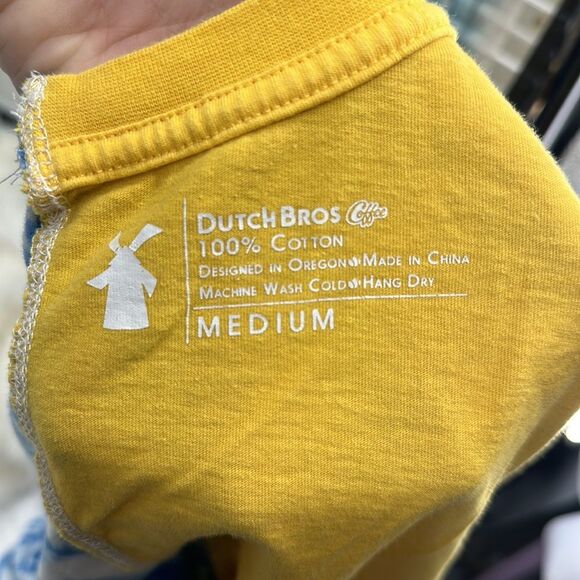 Dutch Bros Cropped Tie Dyed Tee Sz M - Picture 4 of 4